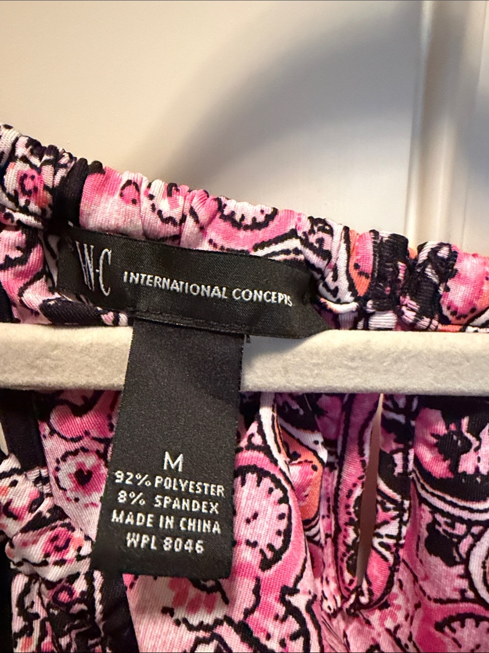 INC International Concepts Black Maxi Dress with Pink Paisley Print - Picture 2 of 3